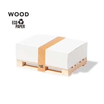 Bloc notes original en bois naturel