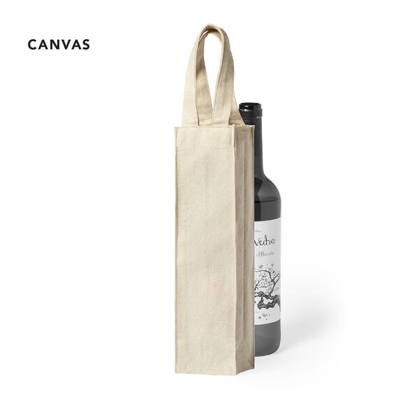 Sachet en toile 220g/m2 pour bouteille de vin 75cl