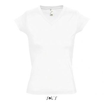 TEE-SHIRT FEMME COL V MOON