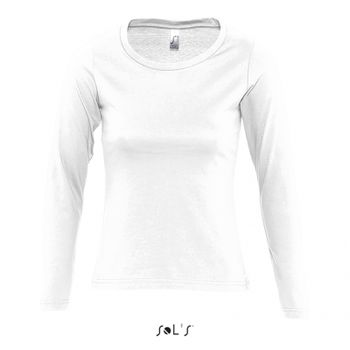 TEE-SHIRT FEMME COL ROND MANCHES LONGUES MAJESTIC