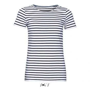 TEE-SHIRT FEMME COL ROND RAYÉ MILES WOMEN