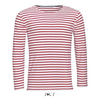 TEE-SHIRT HOMME MANCHES LONGUES RAYÉ MARINE MEN