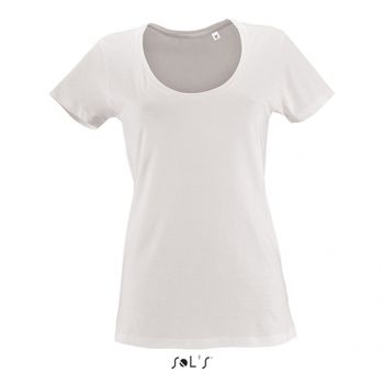 TEE-SHIRT FEMME COL ROND DÉCOLLETÉ METROPOLITAN