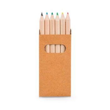 Boîte avec 6 crayons de couleur