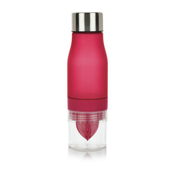 Bouteille citron, rouge/rose