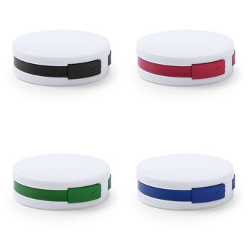 Port USB arrondi et bicolore