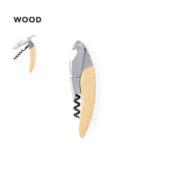 Sommelier en bois et acier